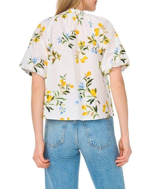 Ted Baker Blue Print Cotton Top