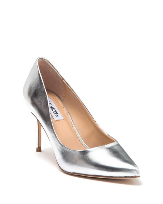 steve madden silver pumps
