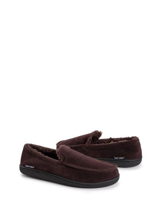 Muk Luks Brown Faux Shearling Lined Slipper for men