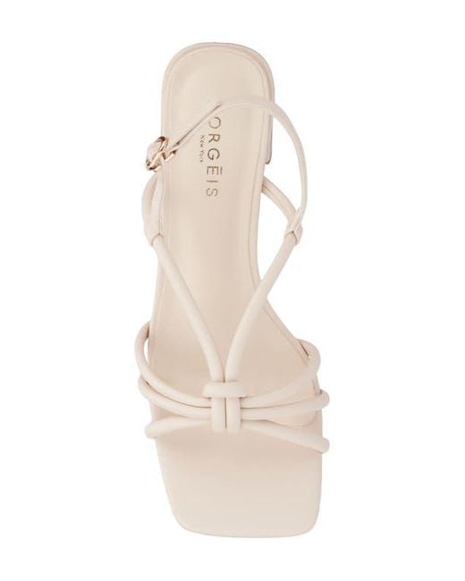 TORGEIS White Pemberly Slingback Sandal