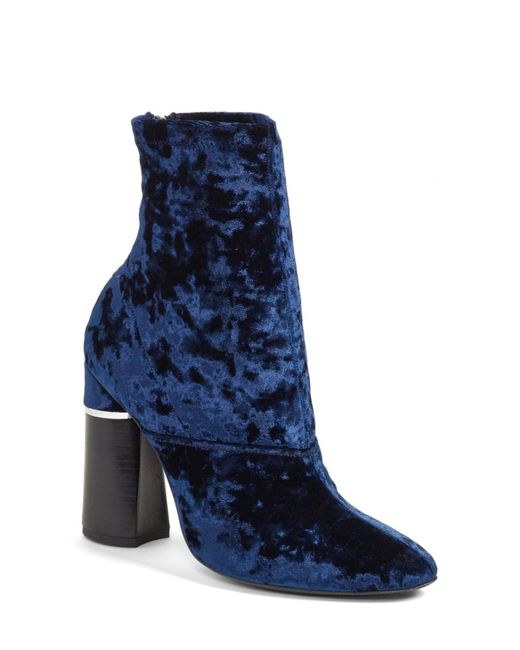 3.1 Phillip Lim Blue Kyoto Velvet Boot