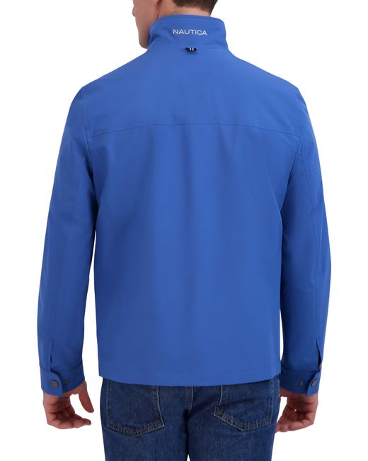 Nautica Blue Lightweight Stretch Water Resistant Golf Jacket for men