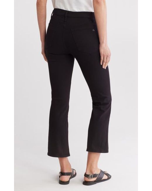 Rag & Bone Black Piper Crop Bootcut Jeans