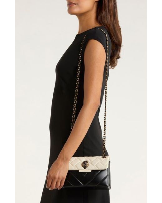 Kurt Geiger Natural Mini Kensington Leather Convertible Shoulder Bag