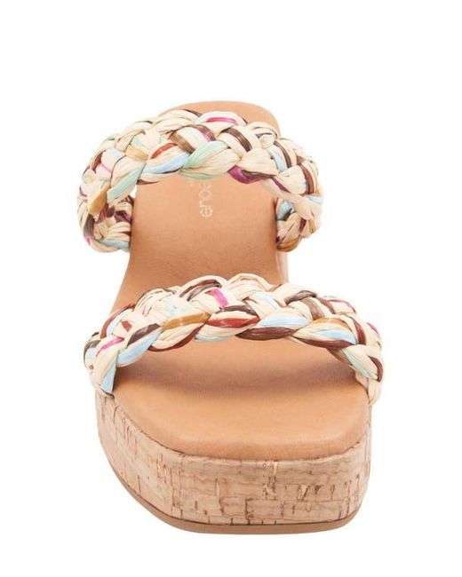 Andre Assous Pink Cairo Platform Sandal
