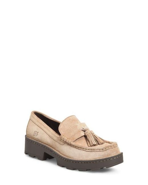 Børn Natural Capri Tassel Platform Loafer