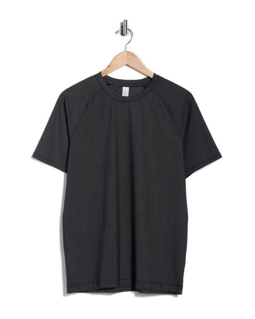 90 Degrees Black Peak Motion Crewneck T-Shirt for men