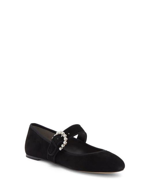 Stuart Weitzman Black Piper Mary Jane Ballet Flat
