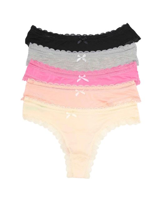 Honeydew Intimates Honeydew 5pack Kira Thong In Fashion 2 At Nordstrom