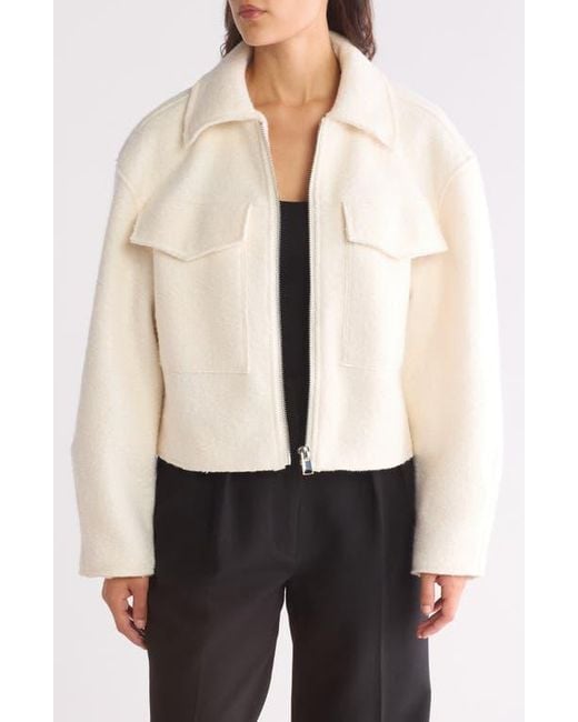 Truth White Bouclé Crop Jacket