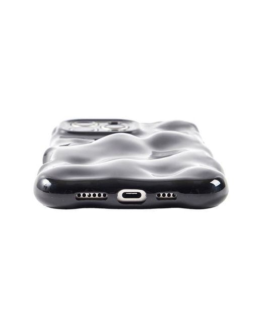Auramma Black Glossy Bubbles Iphone 16 Pro Case
