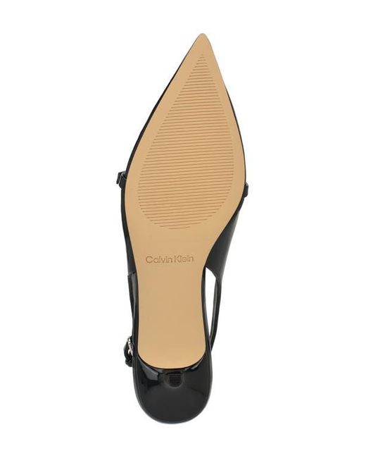 Calvin Klein Black Simira Kitten Heel Pump