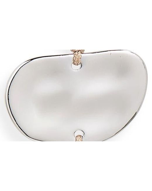 Cult Gaia White Val Linear Drop Clip-On Earrings
