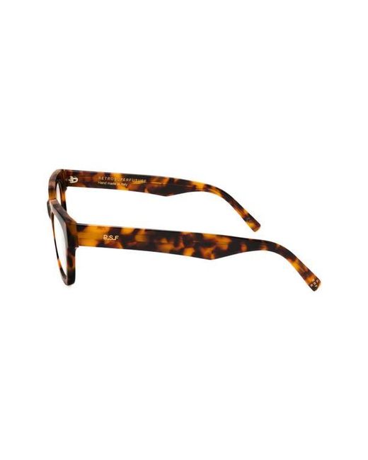 Retrosuperfuture Brown 54Mm Rectangular Reading Glasses