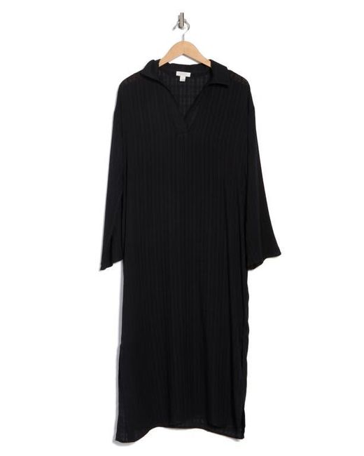 Nordstrom Rack Black Long Sleeve Cover-Up Dress