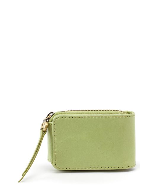 Hobo International Green View Bifold Leather Wallet In Seamist At Nordstrom Rack