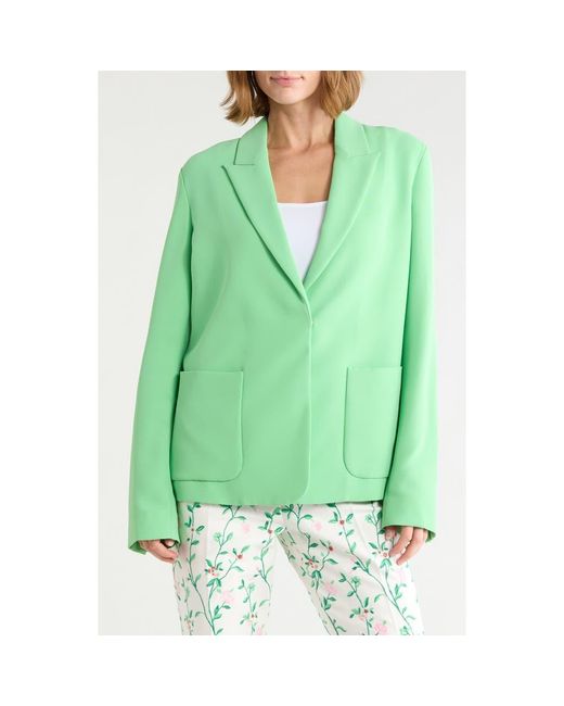 Longchamp Green Single Button Jacket