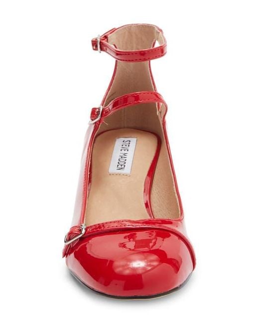 Steve Madden Red Sabrina Mary Jane Pump