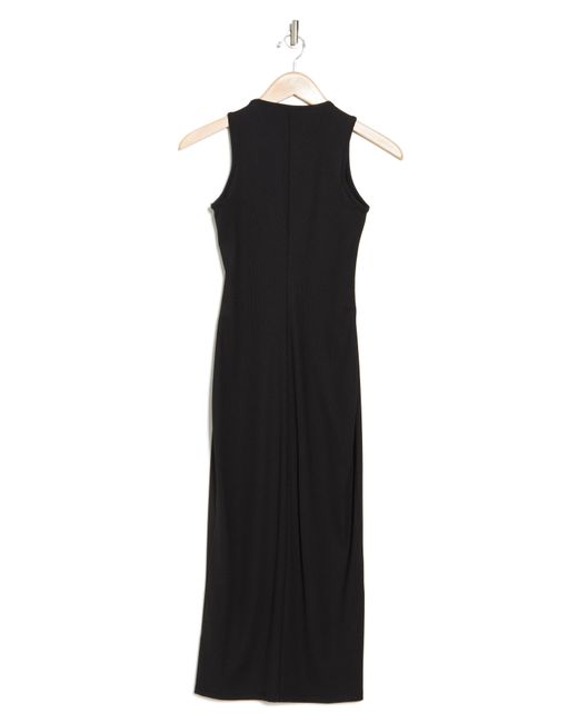 Bebe Black Sleeveless Midi Dress