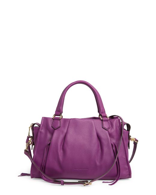 Aimee Kestenberg Purple Vibe Check Pleated Satchel Bag