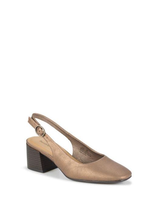 BareTraps Natural Ester Block Heel Slingback Pump
