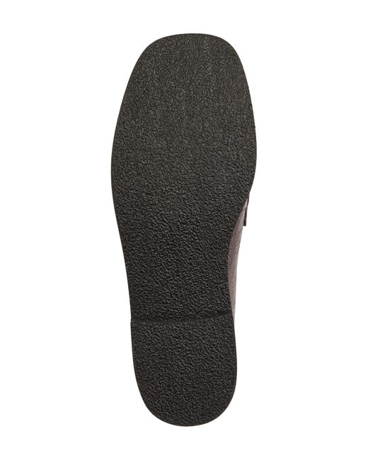 DKNY Black Crinkle Patent Buckle Loafer