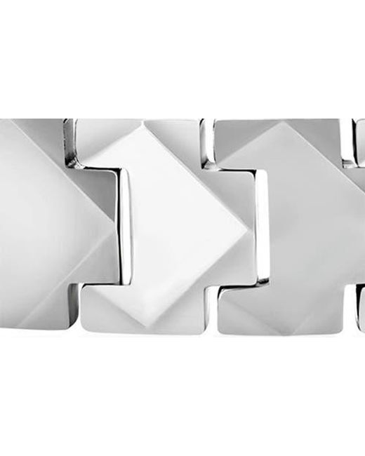 Black Jack Jewelry White Magnetic Chain Link Bracelet for men
