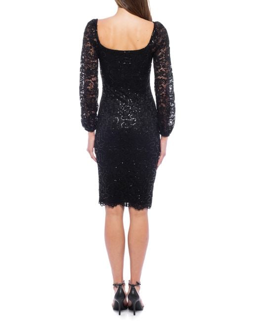 Marina sequin lace shop dress