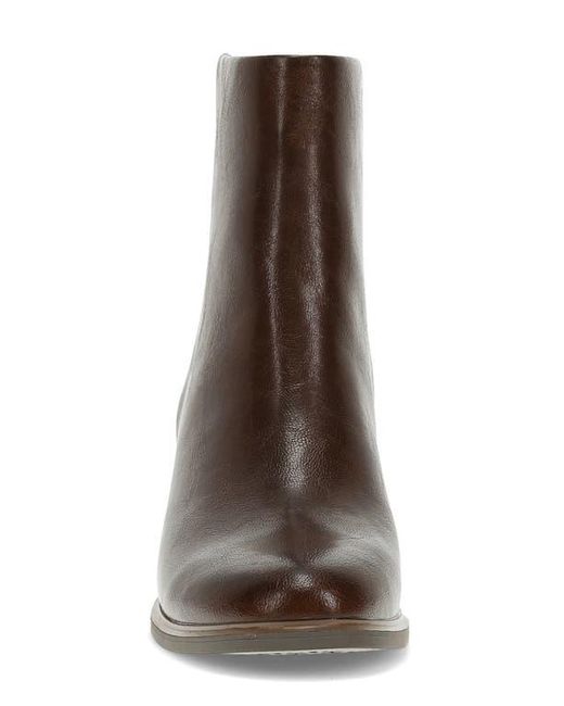 BareTraps Brown Bessie Block Heel Bootie