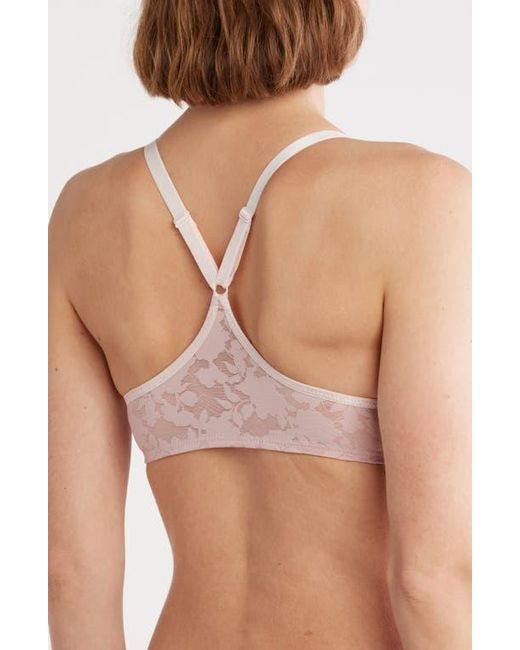 B.tempt'd Pink Shadow Scene Push-Up Racerback Bra