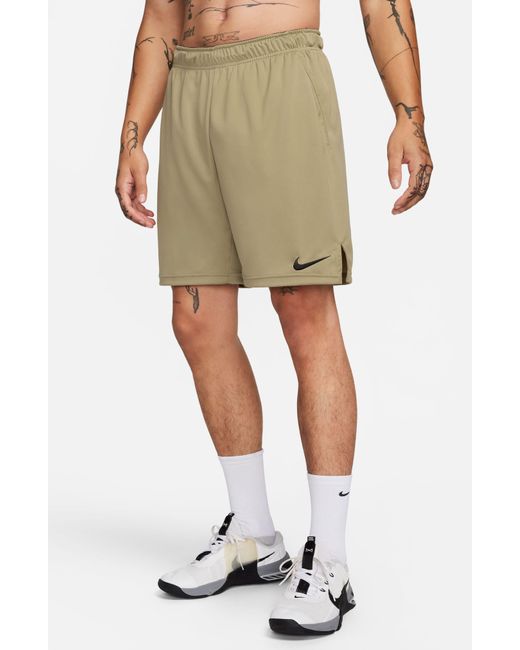 Nike Green Dri-fit Knit Recycled Training Shorts for men