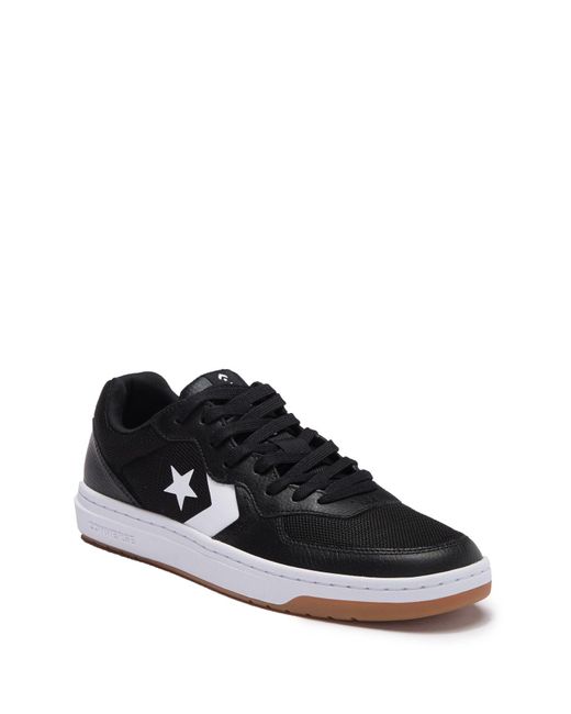 Converse Black Rival Leather Low Top for men