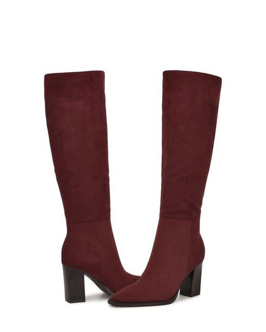 Nine West Red Zeran Knee High Boot