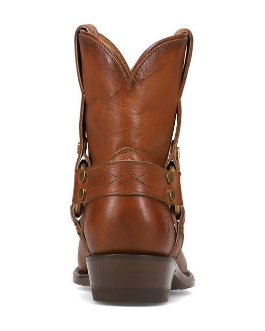 Frye Brown Billy Short Harness Boots