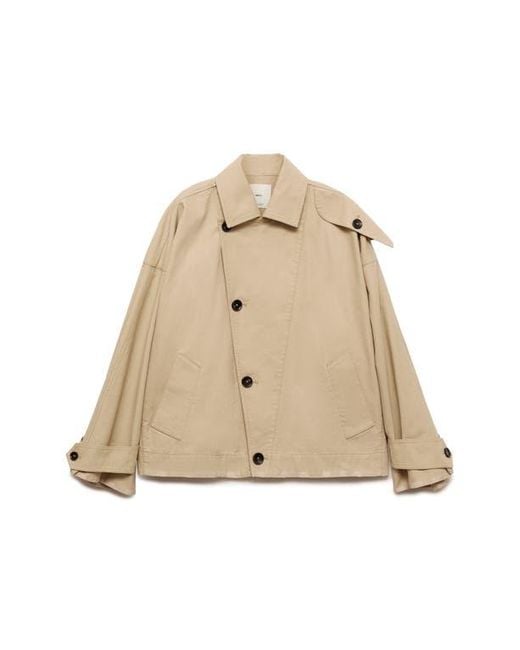 Mango Natural Julia Asymmetric Trench Coat