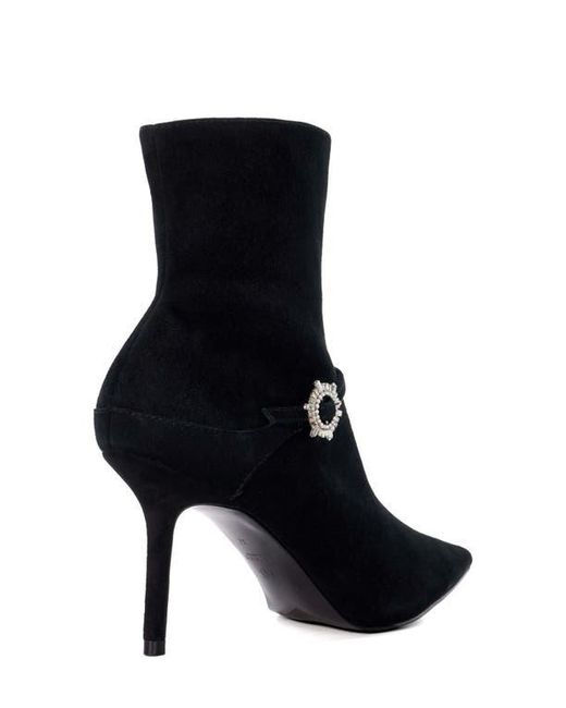 Dune Black Onnel Pointed Toe Bootie