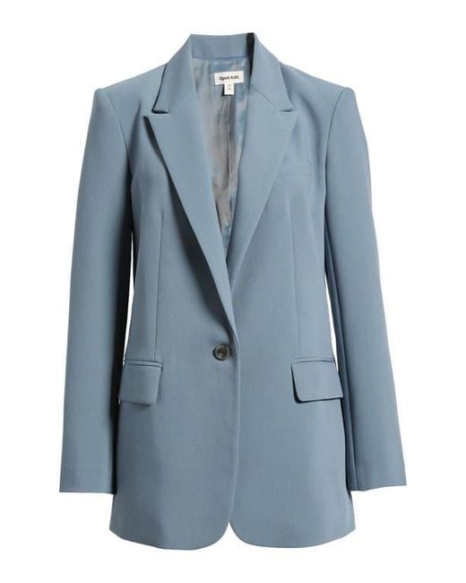 Open Edit Blue The Icon Relaxed Blazer