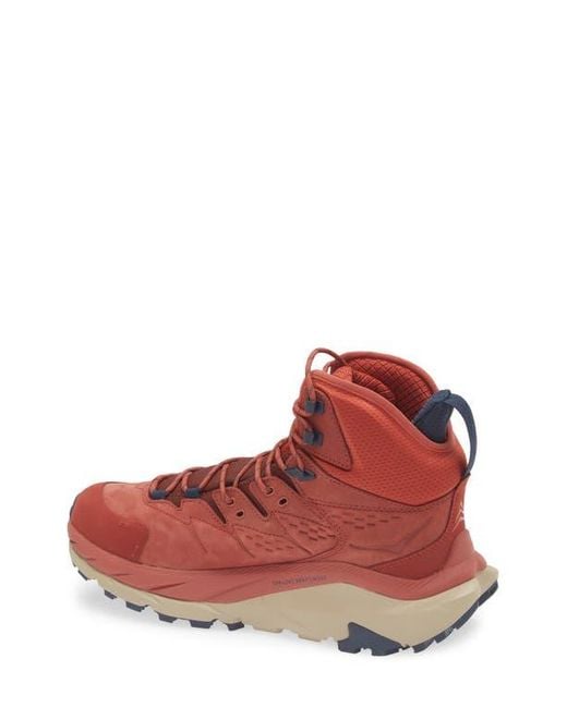Hoka One One Red Kaha 2 Gtx Waterproof Hiking Boot for men