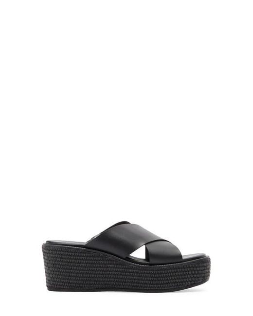 Nordstrom Rack Black Frankie Wedge Platform Sandal