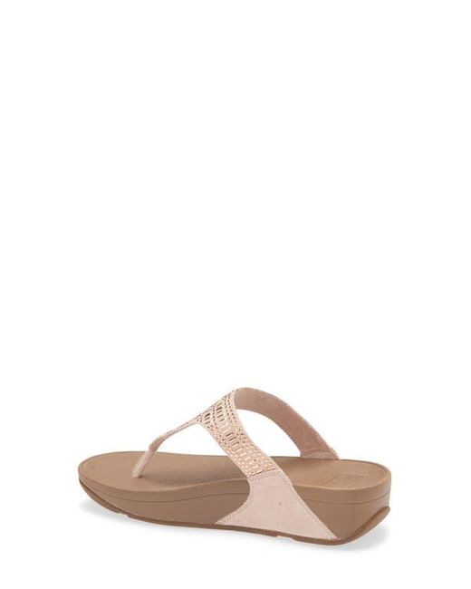 Fitflop Brown Crystal Wedge Flip Flop