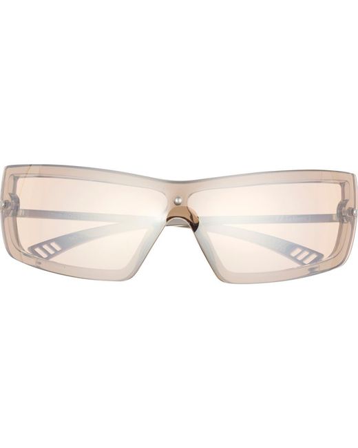 Le Specs Natural The Bodyguard Limited Edition Oversize Shield Sunglasses, 145Mm