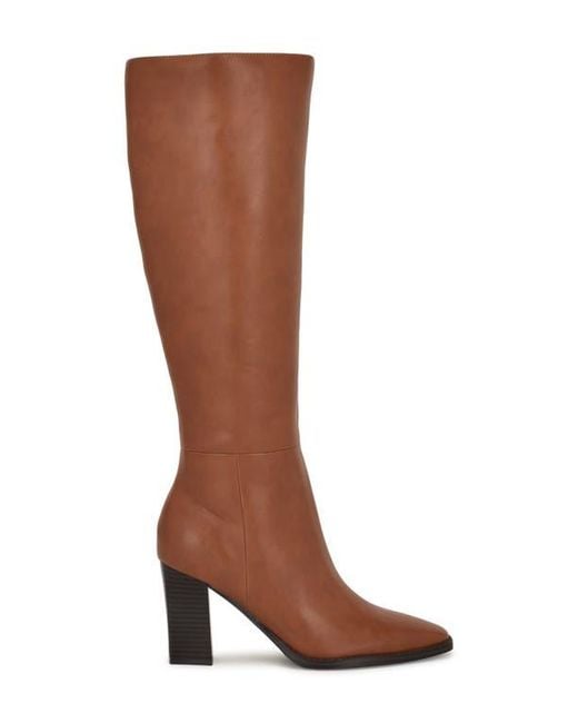 Nine West Brown Zeran Knee High Boot