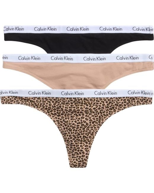 Calvin Klein Black Logo Assorted Thongs