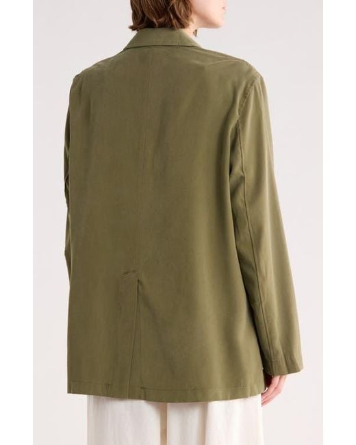 Max Studio Green Single Button Blazer