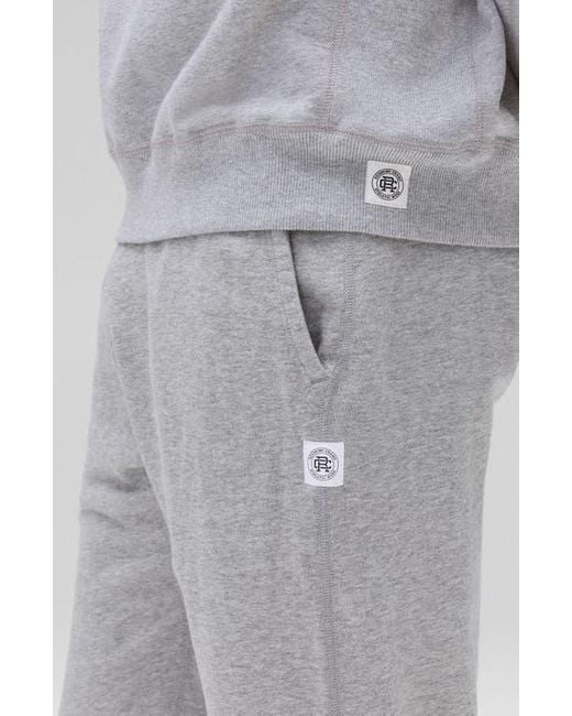 Reigning Champ Gray Slim Fit Terry Sweatpants for men