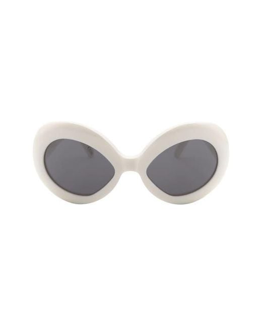 Marni Gray 58Mm Round Sunglasses