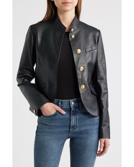 rag & bone/JEANく ブラックレザージャケット S Rag & Bone Sadie Crop Leather Blazer in Black | Lyst
