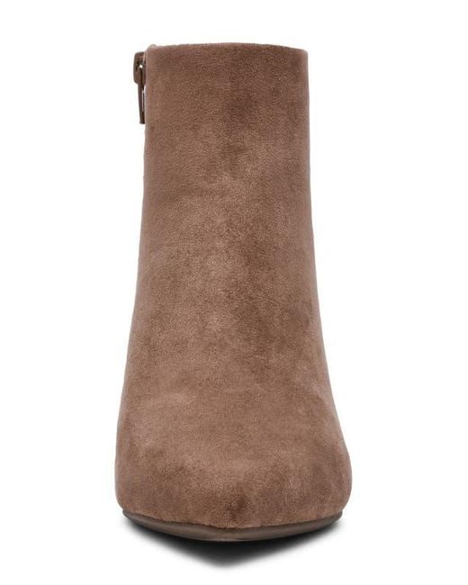Anne Klein Brown Francesca Kitten Heel Bootie