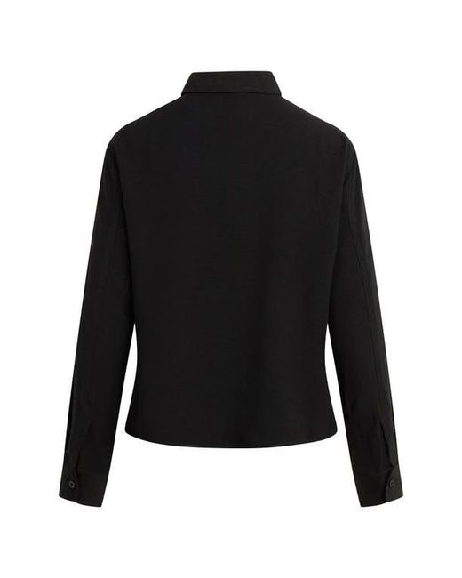 Hudson Black Knot Front Button-Down Shirt