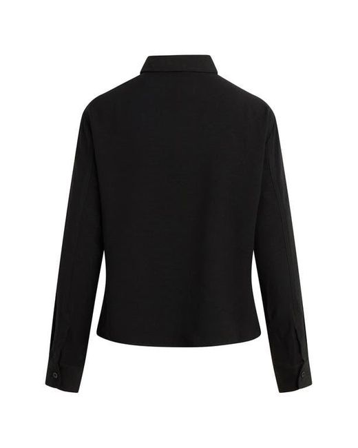 Hudson Black Knot Front Button-Down Shirt